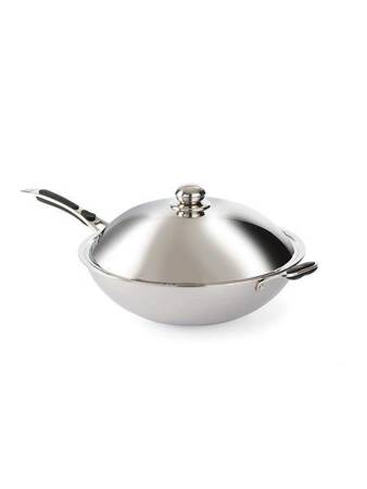 Wok induction frying pan, with dimensions. 360x180 mm HENDI 239773