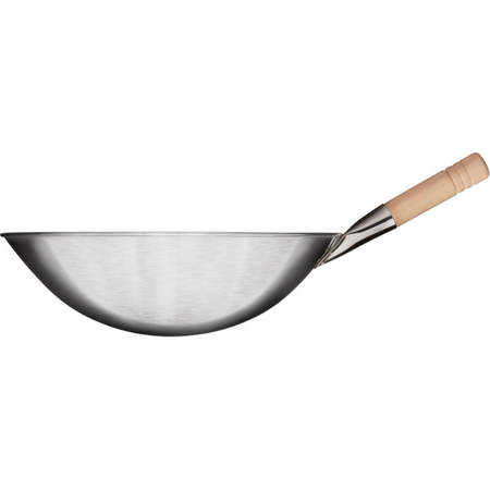 Wok pan, polished steel, O 400 mm STALGAST 037401