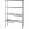 Aluminum storage rack for GN 1/1 containers STALGAST 686100