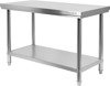 CENTER FOLDING TABLE WITH SHELF 1400×600×H850MM
 | YG-09003