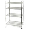 Chrome rack, 4 shelves, folding, 1525x455x1800mm STALGAST 680152