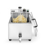 Masterpro 8 l fryer with drain tap HENDI 209202