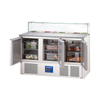 Refrigerated 3 door pizza table with glass extension, V 402 l STALGAST 833037