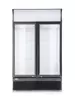 Refrigerated display case with illuminated panel 2-door 750L