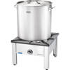 Tall pot with lid, steel, O 450 mm, V 71.6 l 011455 STALGAST