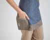 Women's chef's apron | beige-blue | Tredje line | 21-3FW-34BEN | on hand