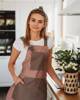 Women's chef's apron | pink-beige | Anden line | 21-2FW-05RBE | on hand