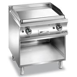 DREISEITIGE GESCHLOSSENE-GASGRILLPLATTE glatt verchromt GFTA777LC MBM