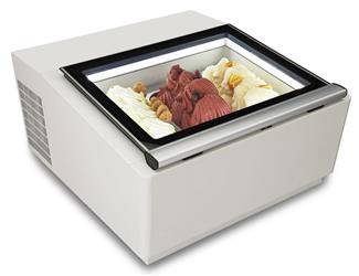 Eiscreme-Vitrine | Vitrine | 3 Tabletts 360x165x120 mm | led | weiß | RQ9205