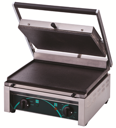 Elektrischer Panini-Kontaktgrill RN101-C | 2 glatte Platten