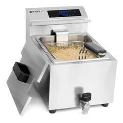 Mastercook digitale Plattenfritteuse mit Ablasshahn - 2 HENDI 207376