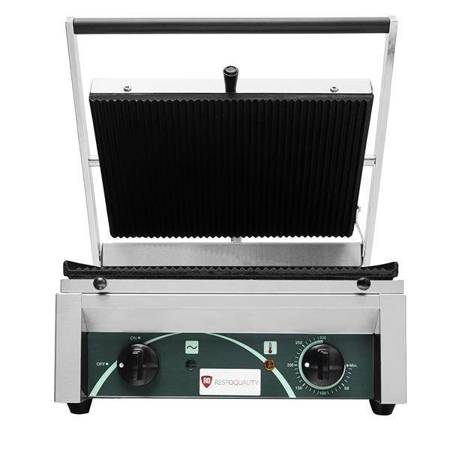 Elektrischer Panini-Kontaktgrill RN101-A | 2 Riffelplatten