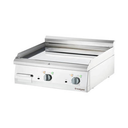 Elektro-Grillplatte, verchromt, glatte Oberfläche, P 8,1 kW, U 400 V STALGAST 9737100