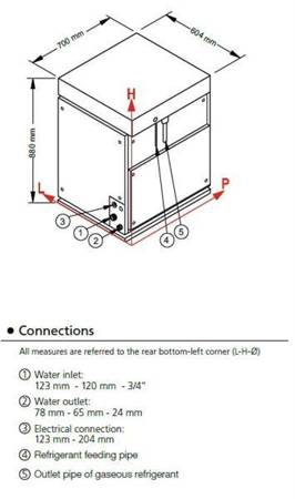 Gefriereis | 900 kg/24h | luftgekühltes System | SPLIT1750