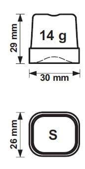 Gefrierwürfel | 22 kg/24h | 4 kg Behälter | wassergekühltes System | SL35W