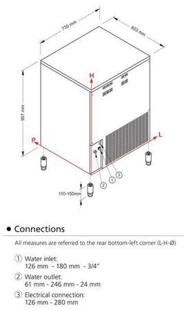 Gefrierwürfel | 88 kg/24h | wassergekühltes System | SL180W