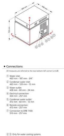 Gefrorenes Eis | SM1300W | 620 kg/24h | Wasser-Kühlsystem | SM1300W