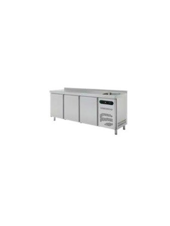 Kühltisch mit Spülbecken 600 mm ESSENZIAL LINE ETP-6-200-30 D S