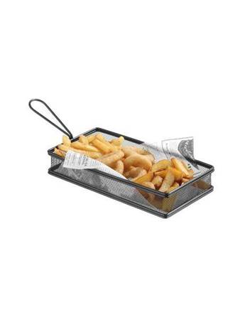 Miniaturkorb für frittierte Snacks 255x153x45 mm HENDI 425657