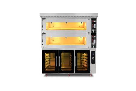 Modularer Backofen, 2-Kammer | elektrisch | 27,4 kW | 400V | 1660x1400x1930 | MD/1400/2