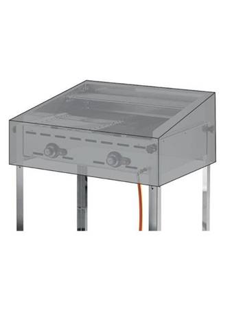 PEVA-Folienabdeckung für Green Fire Profi Line 2-Brenner Gasgrill HENDI 144930