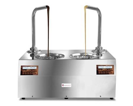 Schokoladenspender | verstellbar | zwei 5,5 kg Behälter | 1,9 kW | 230V | 740x460x820 mm | CHOCOHOTTWO