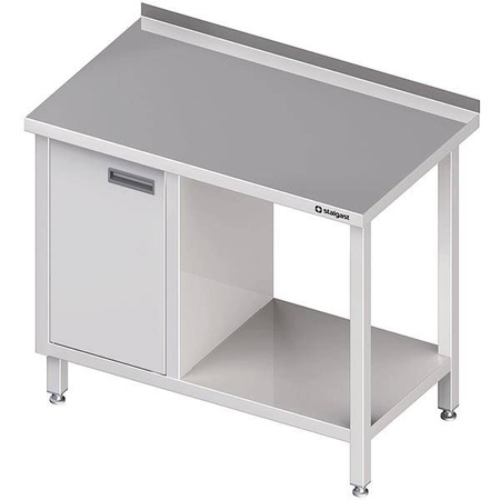 Wandtisch mit Schrank (L), und Regal 1200x600x850 mm STALGAST MEBLE 980506120