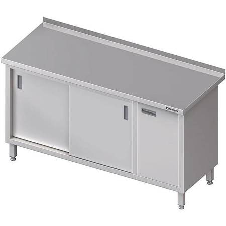 Wandtisch mit Schrank (P), Schiebetür 1300x600x850 mm STALGAST MEBLE 980576130