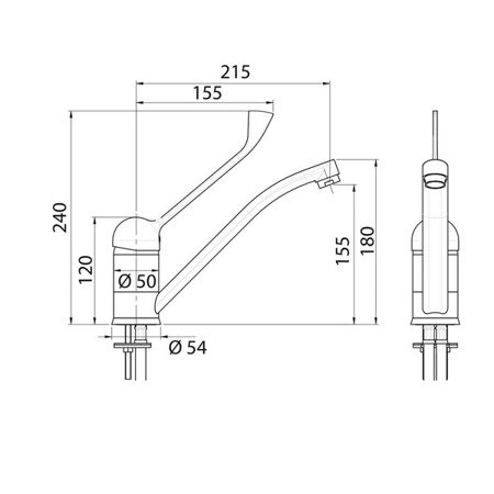 Waschtischbatterie 651112 STALGAST