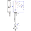 Berührungsloser Wasserhahn mit Infrarotsensor STALGAST 651116