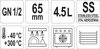 PERFORIERTER EDELSTAHLBEHÄLTER GN 1/2 65 | YG-00355