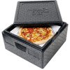 Pizzabehälter isoliert, schwarz, V 32 l 057301 STALGAST