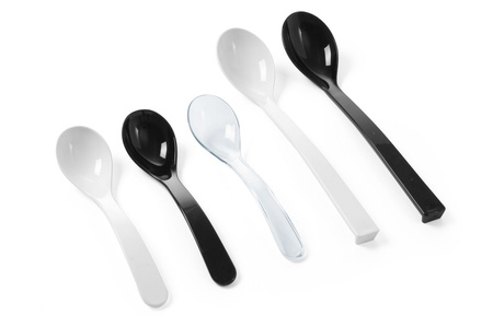 Łyżka do sałatek z tworzywa poj. 0,03 l, biała HENDI 564103