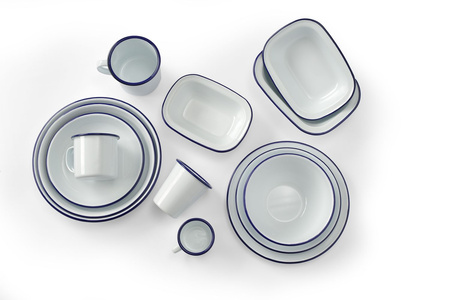 Kubek z uchwytem emaliowany 520 ml, śr. 100x(H)90 mm HENDI 621301