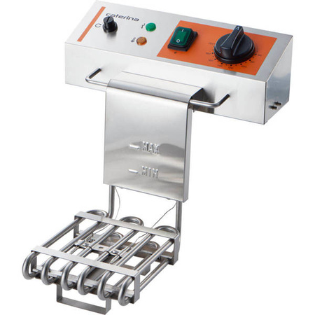 Electric fryer with tap, 2-chamber, Caterina, V 2x8 l, P 2x3 kW STALGAST 746097