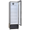 Szafa chłodnicza przeszklona DC280BD | czarna | zaokrąglone rogi | 258l