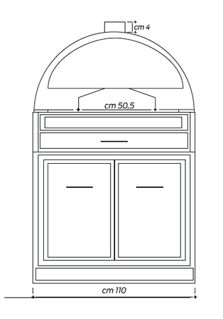 Włoski elektryczny piec do pizzy neapolitańskiej IZZO FORNI IZ4 Vintage Beige