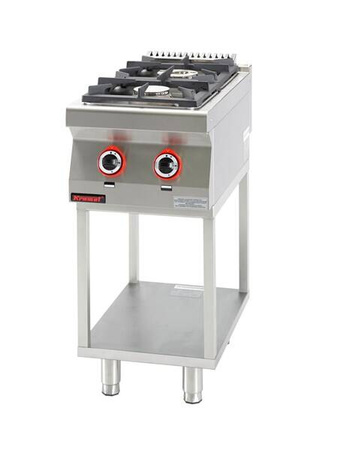 Gas 2-burner kitchen on a frame base 700.KG-2.T Kromet