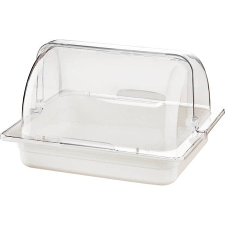 Polycarbonate lid, GN1/2, roll top, 336x280x145 mm STALGAST 419006