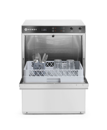 Zmywarka do naczyń 50x50, manualna, z dozownikiem detergentu i p HENDI 230251