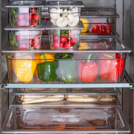 Szafa chłodnicza ze stali nierdzewnej na nóżkach, Frost, GN 2/1, V 460 l STALGAST 835622