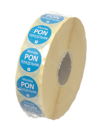 Naklejki Food Safety, jednorazowe - poniedziałek HENDI 850008