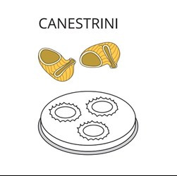 Matryca formująca do maszynki do makaronu PF15E i MPF1.5N CANESTRINI - ø 16 mm