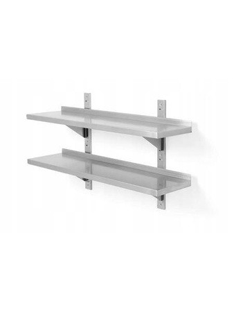 Double hanging shelf - convertible, with dimensions. 1200x300x(H)600 mm HENDI 811733