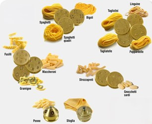 Matryca formująca do maszynki do makaronu Ciao Pasta 2 Linguine 3x1,6 mm