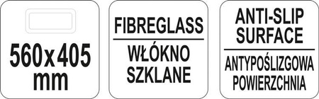 TACA KELNERSKA ANTYPOŚLIZGOWA PROSTOKĄTNA 560x405
 | YG-02077