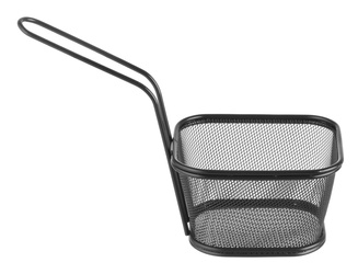 Koszyk miniaturowy do smażonych przekąsek czarny 130x115x80 mm HENDI 425695