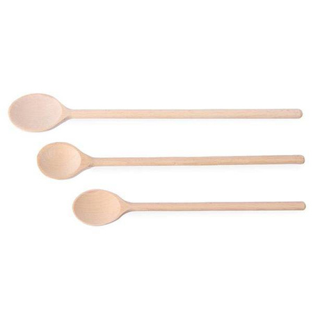 Wooden spoon 300 mm, 350 mm, 400 mm - set of 3 pcs. HENDI 525005