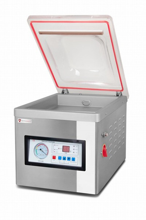 Pakowarka próżniowa komorowa | listwa 300 mm | pompa 5,4 m³/h | 0,35 kW | 380x550x395 mm | RQVP300