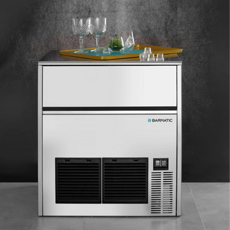 Kostkarka podblatowa  chłodzona powietrzem Coolice 47kg/24h, poj. 28 kg, Barmatic